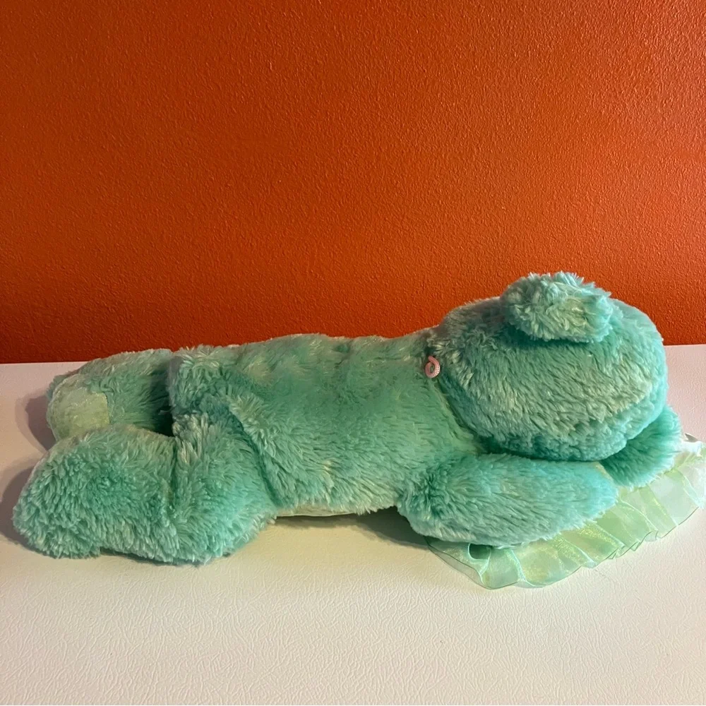 Aqua Soft Plush Sleepy Time‎ Bear with Satin Pillow